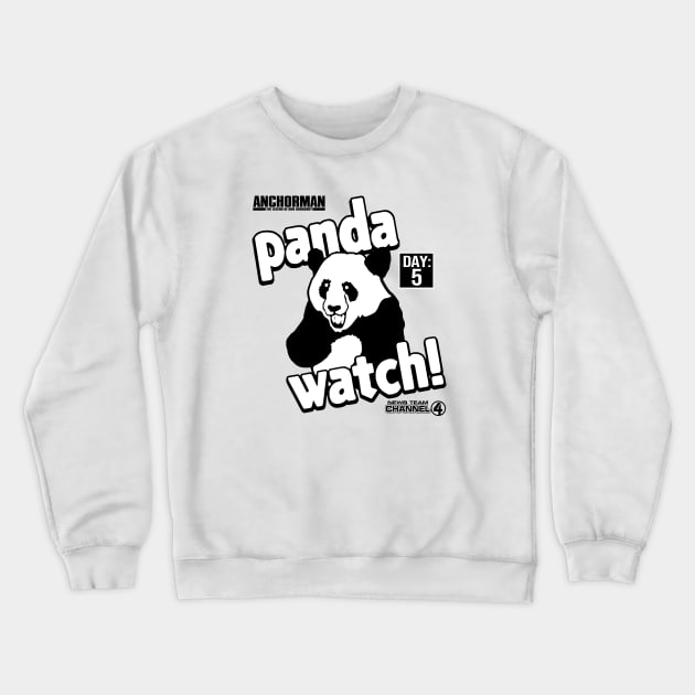 Anchorman Panda Watch Day 5 Crewneck Sweatshirt by Story At Dawn 